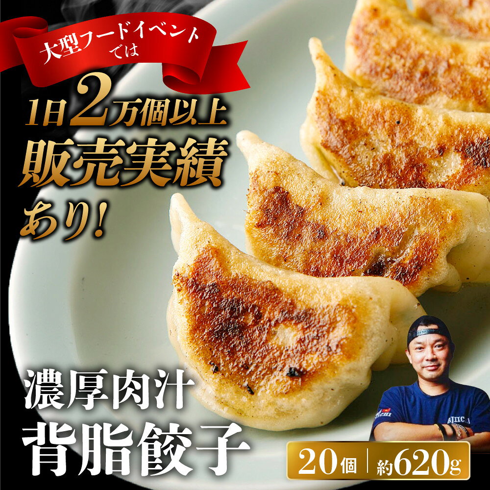 【ふるさと納税】中華味一 濃厚肉汁 背脂餃子 20個（約620g）