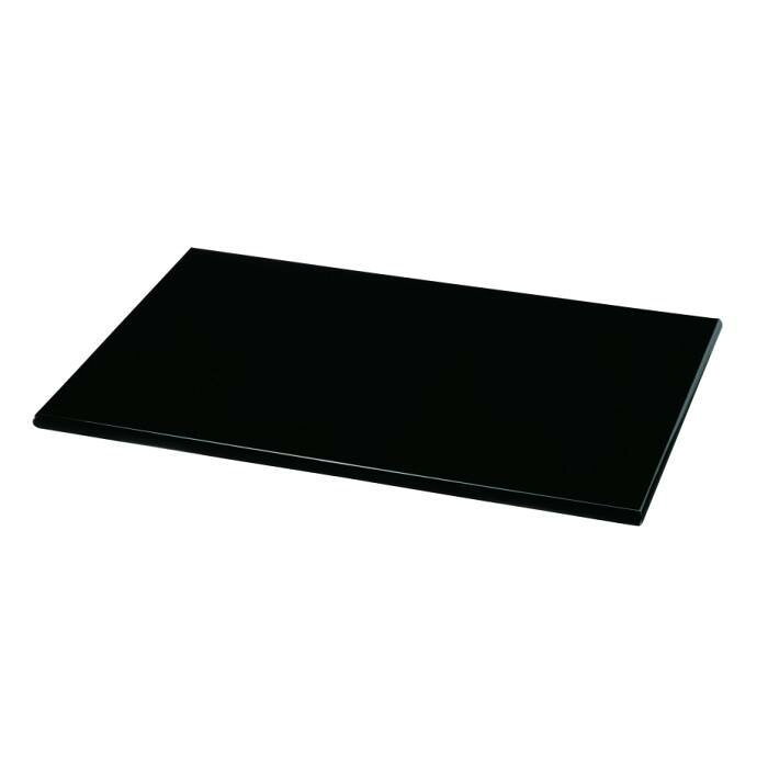 【ふるさと納税】13.0寸 長角 黒 敷板 ［YG505］ | 工芸品 日用品 キッチン 敷板 送料無料 おすすめ 人気