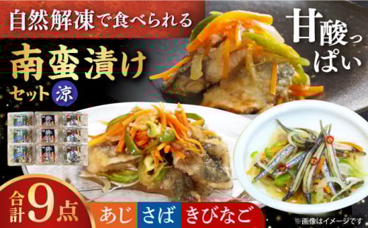 長崎発祥 南蛮漬けセット 涼（りょう） 長崎県/長崎漁港水産加工団地協同組合 [42ZZAD017] あじ さば きびなご 酢 自然解凍