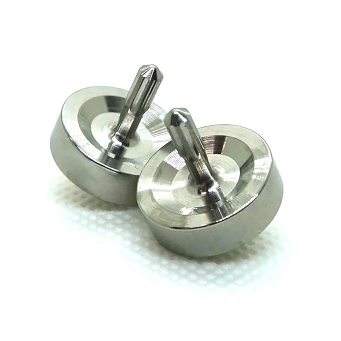 ミニコマ 2個1セット / コマ 玩具 超精密加工技術 文字刻印 駒 金属 職人 遊び心 熊本 菊陽町【ナカヤマ精密株式会社】 [BHBI006]