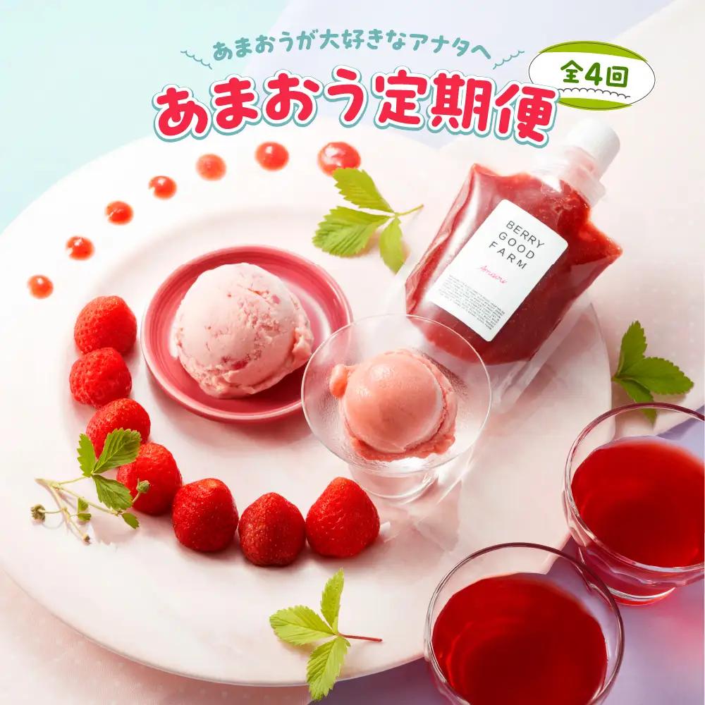 DH005.【あまおうが大好きなアナタへ】あまおう定期便（全4回）【北海道・沖縄・離島へ配送不可】【あまおう】