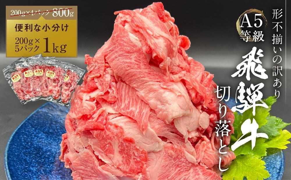 【期間限定】訳あり A5等級 飛騨牛 切り落とし 大容量 1kg | 肉 お肉 不揃い 牛肉 和牛 国産 冷凍 すき焼き 焼肉 切り落とし お取り寄せ グルメ 人気 株式会社岩ト屋 HF001-Z 