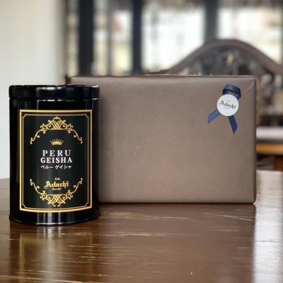 ふるさと納税 関市 【ギフト対応・のし対応可】カフェ・アダチ 高級缶入り ペルーゲイシャ 100g |  | 01