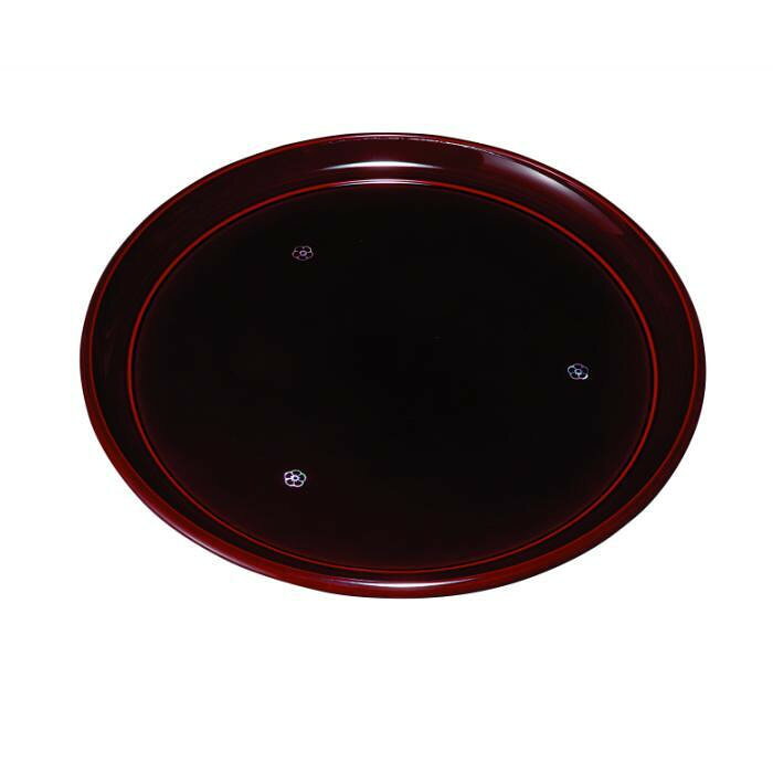 【ふるさと納税】丸盆 24cm 総溜 明月 ［YG461］ | 工芸品 日用品 キッチン お盆 送料無料 おすすめ 人気