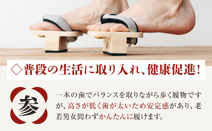 おうちで簡単トレーニング！　一本歯下駄　ＨＡＮＢＵＮ-fraing-　ビブラムソール付　Lサイズ　グリーン　愛媛県大洲市/長浜木履工場 [AGCA057]