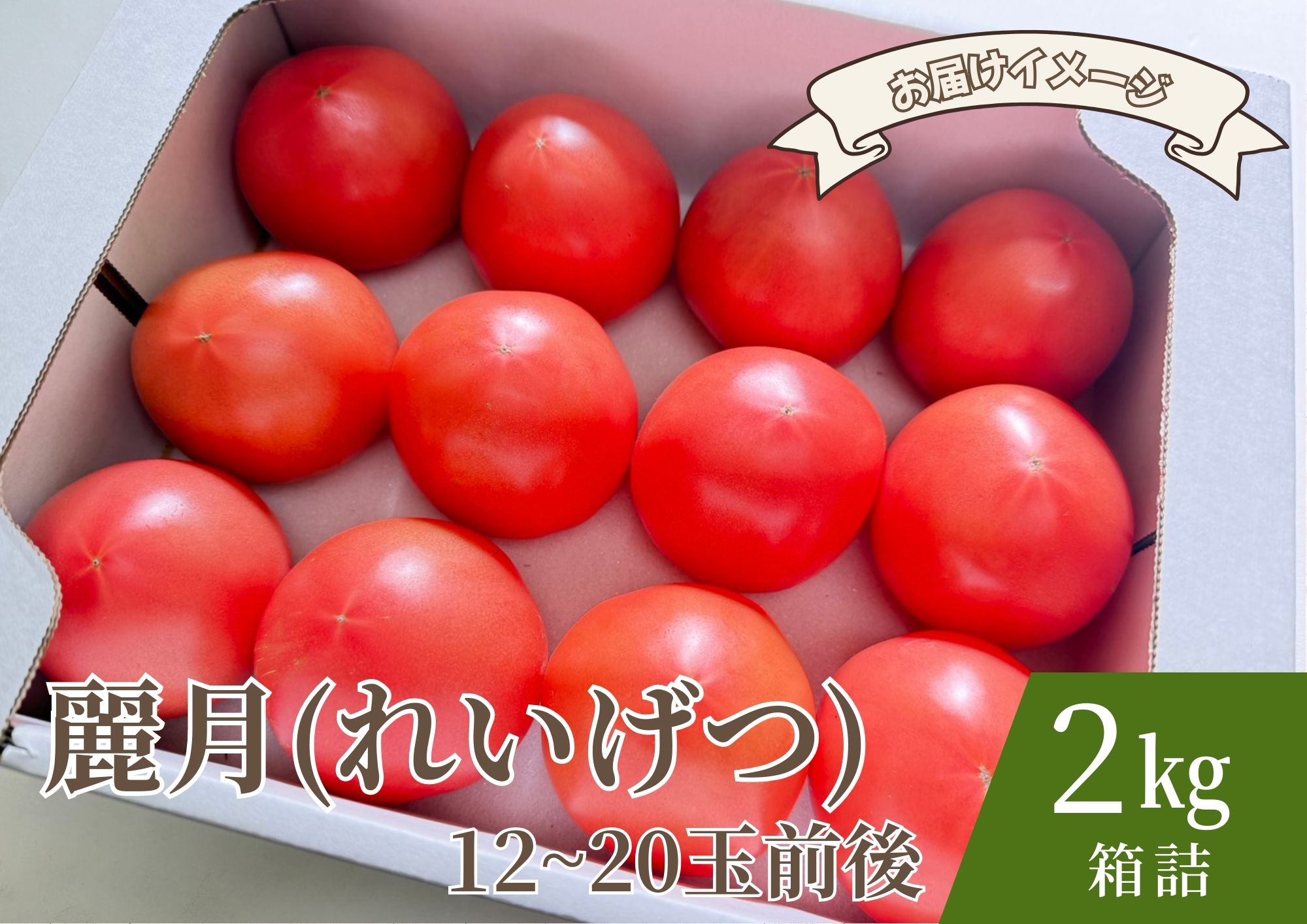 【糖度7度以上】麗月トマト 2kg｜冬期育ちの濃厚な甘み・産地直送の完熟トマト