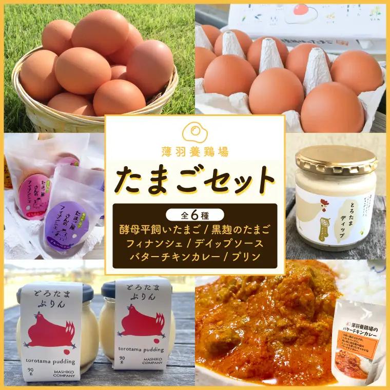 たまごセット 濃厚たまご＆絶品加工品 6点セット 益子町 BC009