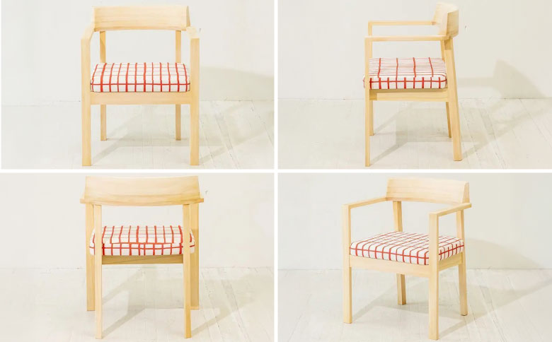 椅子 コダマチェア 家具 インテリア 東濃桧 桧 檜 ヒノキ 針葉樹 無垢材 木製 持ち運び 軽量 イス チェア 東白川村 コダマプロジェクト 【 24種の座面ファブリックから選べる！】【北海道・沖縄
