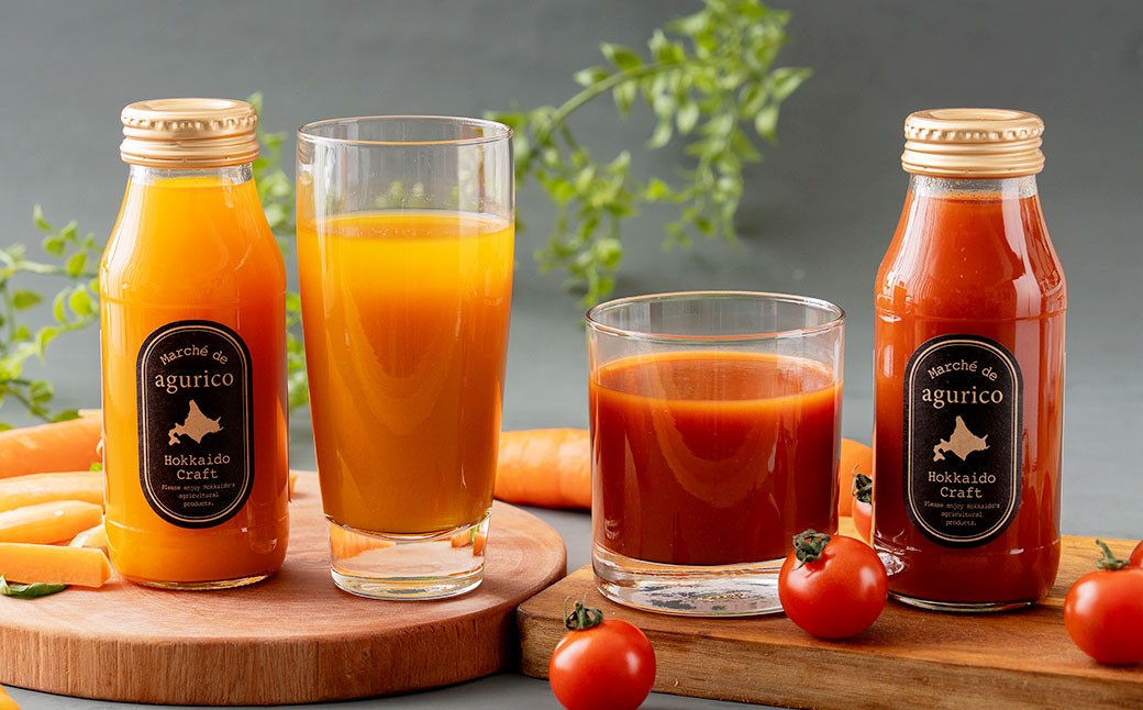 【12回定期便】北海道産 agurico 野菜ジュースセット 180ml 10本入り