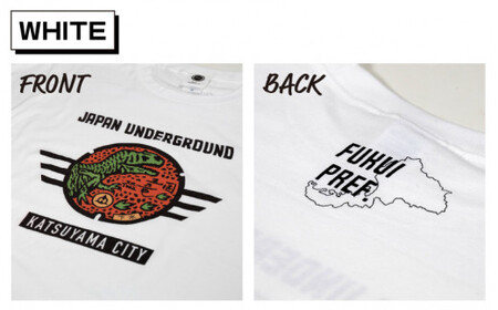 勝山市 恐竜マンホールTシャツ （白 / M） [A-029007_01_02]
