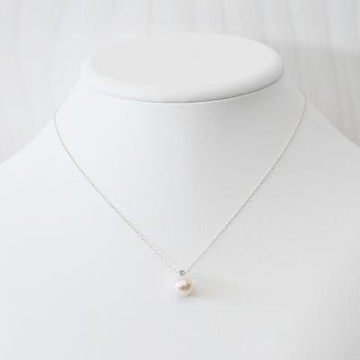 ふるさと納税 天草市 真珠 ネックレス 8-8.5mm ホワイトピンク ブルートパーズ K10WG_S085-567 |  | 02