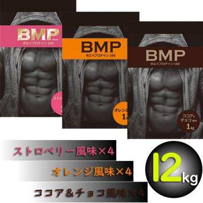 ふるさと納税 川越市 BMPプロテイン 12kgセット ココア&amp;チョコ4kg ストロベリー4kg オレンジ 4kg