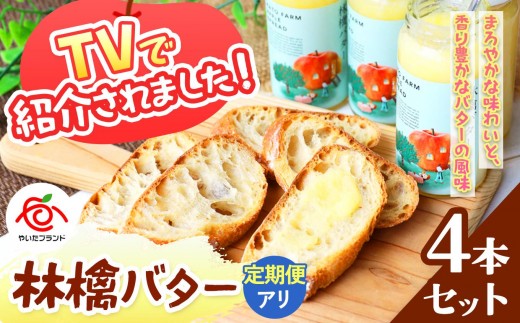 【定期便12回】林檎バター4本セット｜りんごスプレット スプレット アップルバター バター ジャム リンゴ スイーツ 朝食 産地直送 (毎月お届け）