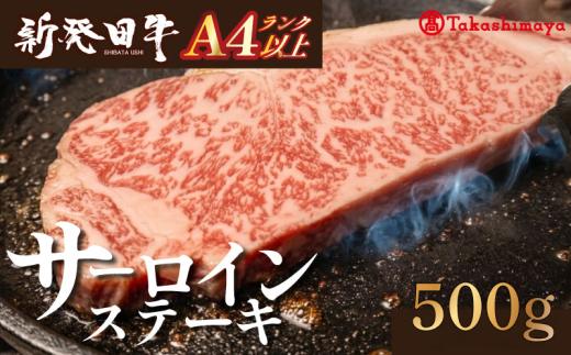 【髙島屋選定品】 サーロイン ステーキ 牛肉 500g にいがた和牛 和牛 新発田牛 赤身 焼肉 ふるさと納税 和牛 BBQ バーベキュー キャンプ 特選 贅沢 厳選和牛 ブランド牛 ギフト 贈答 お歳暮 新潟 新潟県 新潟産 新発田 新発田市 新発田産 えのもとミート tenomoto002