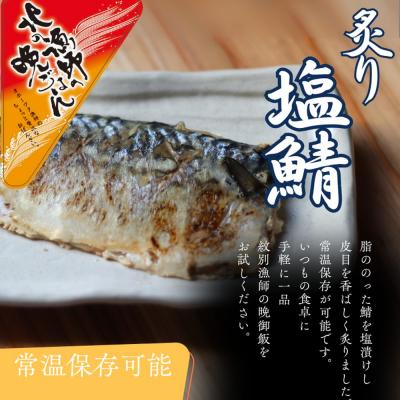 ふるさと納税 紋別市 【お手軽調理】炙り塩さば【紋別漁師食堂】