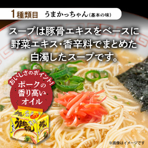 豚骨ラーメン うまかっちゃん 食べ比べ30食セット（各10食入り） PC9206