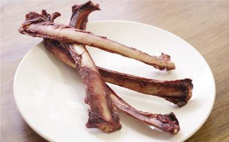 【 骨付き 鹿肉 ジャーキー 】約80g×1袋 高知県産 天然鹿肉 100％ 数量限定 鹿 シカ あばら骨 ジビエ おやつ ペットフード ドッグフード 中型犬 大型犬