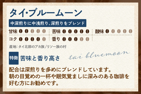 【スペシャリティ珈琲粉】マンデリン+タイ・ブルームーン