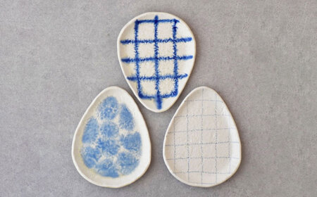 【美濃焼】miBRAND BLUR プレート3点セット（細チェック/太チェック/釉薬）【見谷陶器】食器セット プレート[MCG064]