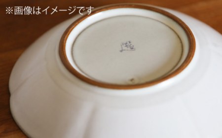 ねずみとラ 輪花皿 小 ホワイト  2点 【谷鳳窯】[NAT021] 肥前吉田焼 焼き物 やきもの 器 うつわ 皿 さら