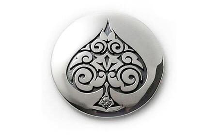 銀製　ゴルフマーカー スペード マグネット付き MS-041