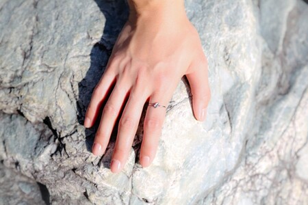 Pt900 リトルモチーフ 桜リング ピンクゴールド FHP-041T-PG