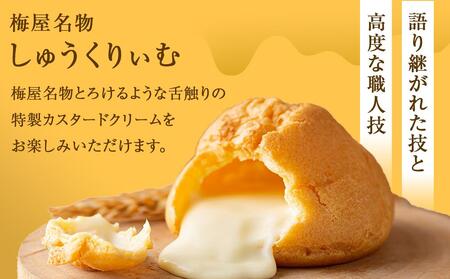 “復刻版“　梅屋　創業しゅーくりぃむ【創業シュー】28個入り_04269 【 シュークリーム 菓子 お菓子 おかし スイーツ デザート 洋菓子 旭川 北海道 送料無料 おすすめ 人気 お楽しみ セット