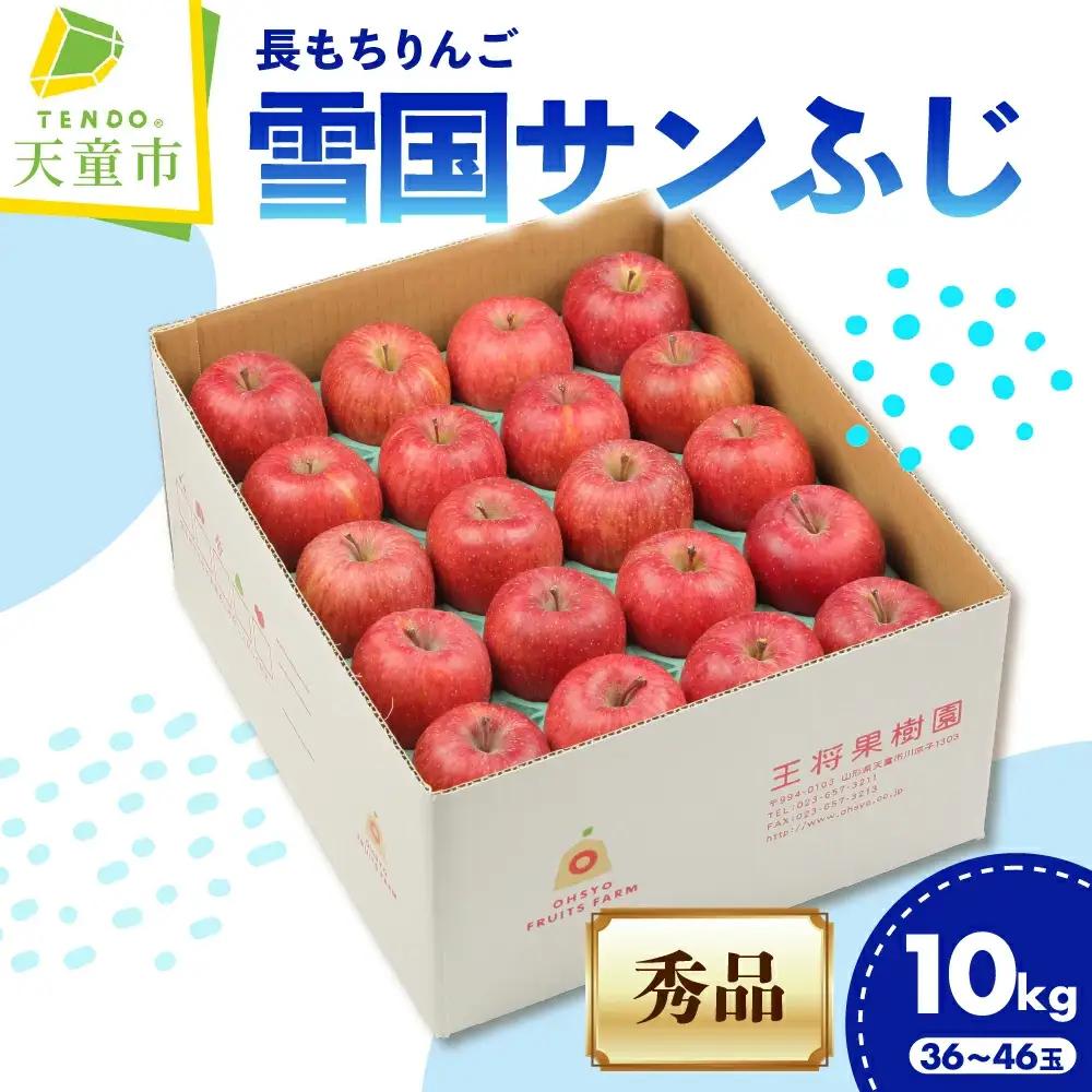 長もち りんご 雪国 サンふじ 10㎏ 果物 山形 リンゴ