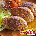 【ふるさと納税】こだわり手作り生ハンバーグ 100g×20個 手作り ハンバーグ | 熊本県 熊本 くまもと 和水町 なごみ 馬肉 牛肉 黒毛和牛 手作り ハンバーグ 100g 20個 冷凍