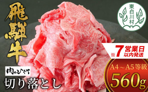 
            【スピード発送】 飛騨牛 切り落とし 560g A5 A4 国産 牛 冷凍 お試し 和牛 牛肉 切落し 切り落し 薄切り 訳あり 牛丼 すき焼き しゃぶしゃぶ 東白川村 岐阜 飛騨 贅沢 霜降り ロース バラ もも ウデ 肉のひぐち 10000円 一万円 すぐ届く 即納 最短発送 最速発送
          