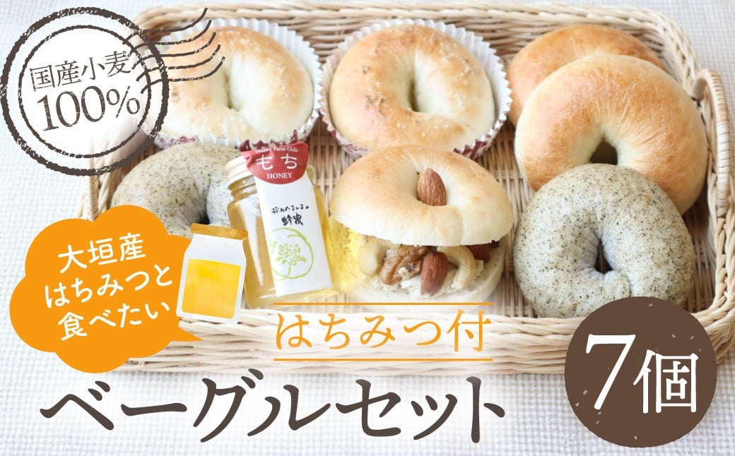 
            大垣産はちみつと食べたいベーグルのセット 大垣市 ベーグル  国産小麦 詰め合わせ 冷凍
          