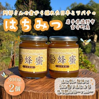 ふるさと納税 遠野市 阿部さんの倉から採れた日本ミツバチ 蜂蜜 【300g×2】遠野食工房蔵