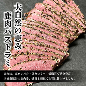 鹿肉パストラミ 350g ジビエ 祖谷の地美栄【 ジビエ 】