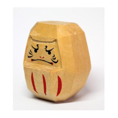 ふるさと納税 ふじみ野市 国産ヒノキ製　一刀彫り達磨　赤「開運吉祥」 |  | 01