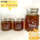 【ふるさと納税】伊江島産純粋はちみつ「ie honey」300gセット（200g・50g×2）