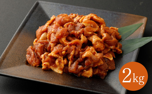 【14営業日以内発送】【辛口】九州産豚 タレ漬け 2kg 豚肉 肉 お肉 九州産 味付け 小分け 簡単調理