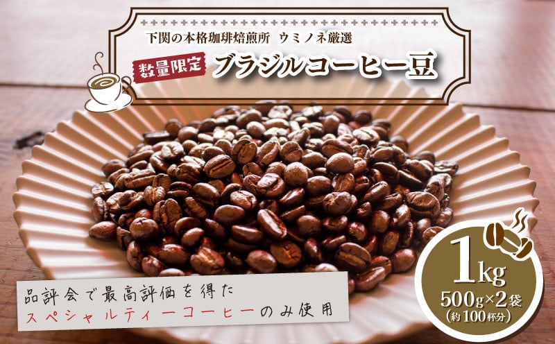 
訳あり コーヒー豆 1kg ( 500g × 2袋 ) ブラジル 数量限定 選べる 挽き方 定期便 ( コーヒー 珈琲 出荷当日 自家焙煎 スペシャルティコーヒー ホットコーヒー アイスコーヒー コーヒータイム こだわりコーヒー ブラジルコーヒー 飲料 日指定可 ) ウミノネコーヒー 下関 山口 【 再入荷 2024年度入荷分 】
