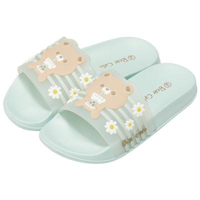 ふるさと納税 奈良市 キッズ シャワーサンダル 18cm 【Bear Cafe緑】 SDSH18 672002 |  | 01