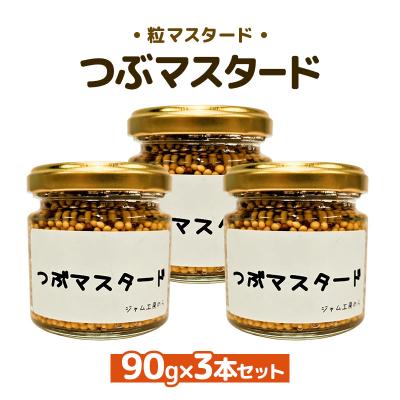 ふるさと納税 羽後町 つぶマスタード 90g×3本セット[No.5325-7017]