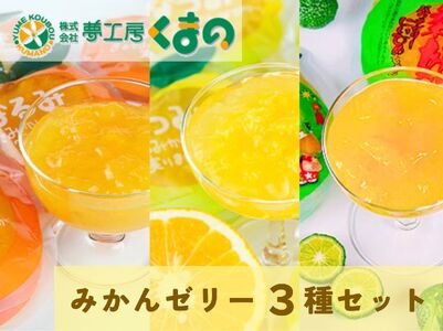 【濃厚ゼリー3種セット☆3個箱入り】　ミニセットが欲しい！リクエストにお応えしました。【kmkn0164】