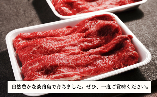 淡路牛 すき焼き用赤身肉 800g（400ｇ×2P） 【3D急速冷凍】　赤身 すき焼き 牛肉