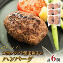 【ふるさと納税】九州クラフト 黒毛和牛 ハンバーグ 100g × 2個 × 3 パック 旨味 和牛 グルメ 惣菜 おかず ご飯のお供 加工品 食品 肉 冷凍 宮崎県 延岡市 鏡山牧場 お取り寄せ お取り寄せグルメ 送料無料