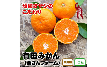 有田みかん約5kg　家庭用　頑固オヤジのこだわりみかん　※2024年11月中旬～2025年1月上旬頃より順次発送予定【krf004-c-5】