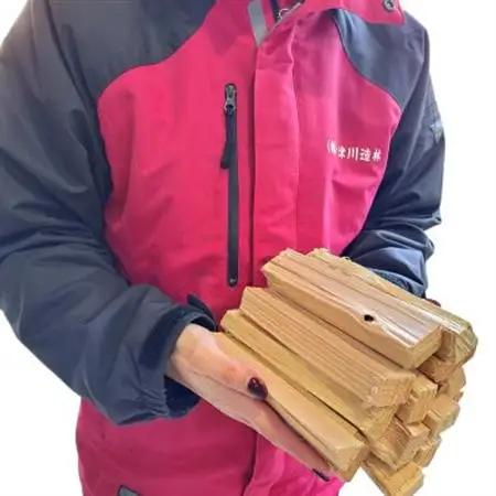 奈良県十津川産「針葉樹  ヒノキ薪」15cm 。コンパクト焚火台・焚き付けにおすすめ!【1588776】