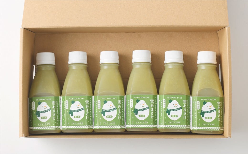 米麹 の 甘酒 雪あまざけ（ 抹茶 ） 220ml×6本