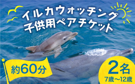 
南島原 イルカウォッチング 子ども用 ペアチケット / イルカ 観光 南島原市 / 南島原イルカウォッチング [SAE004]
