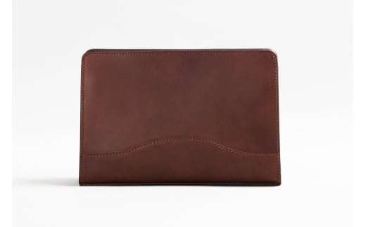 クラッチポーチ(1気室ストラップ付) チョコ【1126-2-BTL】｜革製品 レザー 国産 [0986]