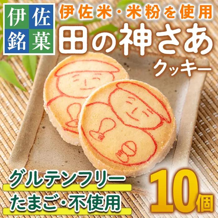 isa472 伊佐米使用！ 田の神さあクッキー(1箱・10個入)お菓子 洋菓子 お米 グルテンフリー スイーツ 卵不使用 鹿児島 クッキー おやつ 菓子 お菓子【ケーキハウストリコロール】