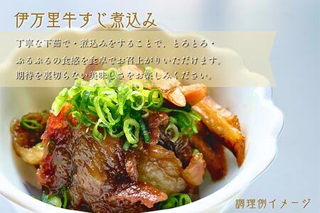 【数量限定】伊万里牛 ひきすじ 1kg(500ｇ×2Ｐ) カレー おでん 牛すじ煮込み どて煮 J962