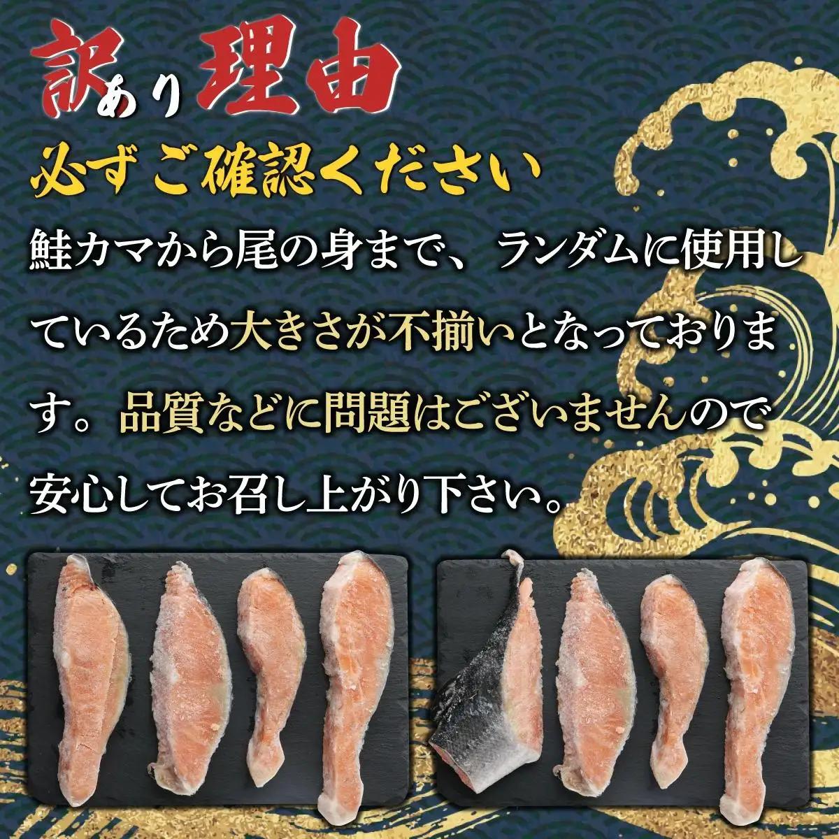 《訳あり》一汐シャケ　厚切り銀鮭切り身1.5kg